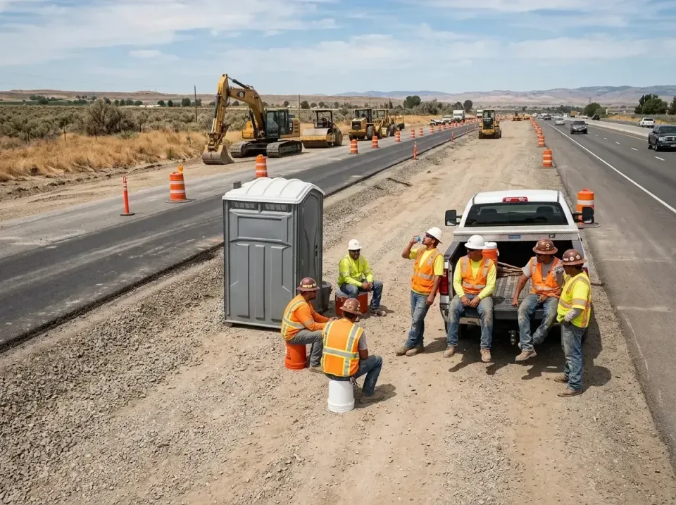 highway-road-construction-crew-007 — frequently asked questions, Porta Potty and Restroom Rentals in Shingletown, CA